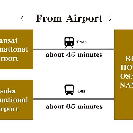 Nest&Rise Osaka Namba Hotel Exterior foto